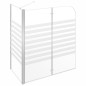 vidaXL Duschabtrennung 120x68x130 cm Hartglas Gestreift vidaXL Duschabtrennung 120x68x130 cm Hartglas Gestreift