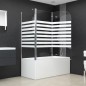 vidaXL Duschabtrennung 120x68x130 cm Hartglas Gestreift vidaXL Duschabtrennung 120x68x130 cm Hartglas Gestreift