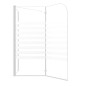 vidaXL Duschabtrennung 120x68x130 cm Hartglas Gestreift vidaXL Duschabtrennung 120x68x130 cm Hartglas Gestreift