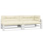 Palettenkissen 5-tlg. Creme Stoff Palettenkissen 5-tlg. Creme Stoff