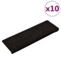 vidaXL Stufenmatten 10 Stk. 65x21x4 cm Schwarz vidaXL Stufenmatten 10 Stk. 65x21x4 cm Schwarz