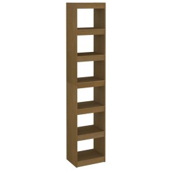 vidaXL Bücherregal/Raumteiler Honigbraun Massivholz Kiefer