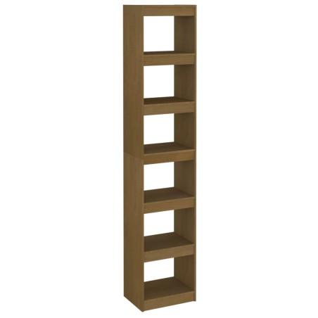 vidaXL Bücherregal/Raumteiler Honigbraun Massivholz Kiefer