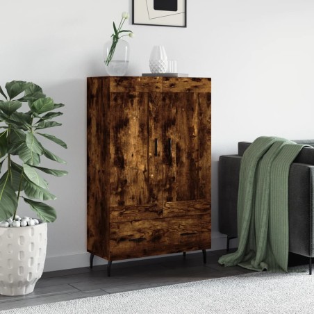 vidaXL Highboard Räuchereiche 69,5x31x115 cm Holzwerkstoff