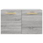 vidaXL Wandschrank Grau Sonoma 60x36,5x35 cm Holzwerkstoff vidaXL Wandschrank Grau Sonoma 60x36,5x35 cm Holzwerkstoff