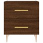 vidaXL Nachttische 2Stk. Braun Eichen-Optik 40x35x47,5cm Holzwerkstoff vidaXL Nachttische 2Stk. Braun Eichen-Optik 40x35x47,5cm Holzwerkstoff