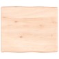 vidaXL Tischplatte 60x50x6 cm Massivholz Eiche Unbehandelt Baumkante vidaXL Tischplatte 60x50x6 cm Massivholz Eiche Unbehandelt Baumkante
