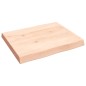 vidaXL Tischplatte 60x50x6 cm Massivholz Eiche Unbehandelt Baumkante vidaXL Tischplatte 60x50x6 cm Massivholz Eiche Unbehandelt Baumkante
