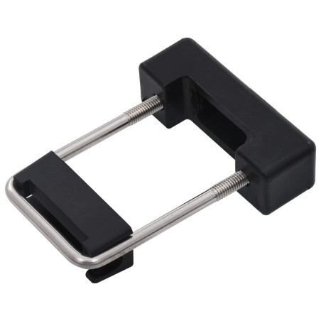 vidaXL U-Bügel mit Kunststoff für Zaunpfosten 25 Sets 60 x 40 mm 