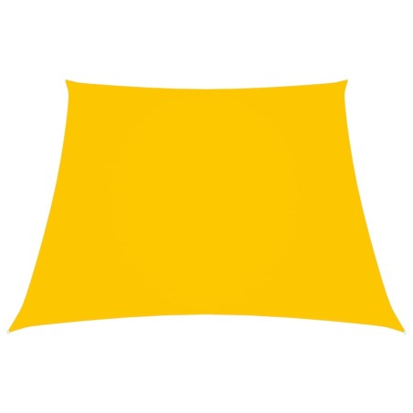 vidaXL Sonnensegel Oxford-Gewebe Trapezförmig 3/5x4 m Gelb
