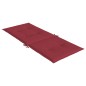 Gartenstuhlauflagen für Hochlehner 6 Stk. Weinrot 120x50x3 cm Gartenstuhlauflagen für Hochlehner 6 Stk. Weinrot 120x50x3 cm