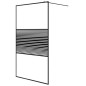 vidaXL Duschwand für Begehbare Dusche Schwarz 115x195 cm ESG-Glas Klar vidaXL Duschwand für Begehbare Dusche Schwarz 115x195 cm ESG-Glas Klar
