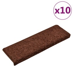 vidaXL Stufenmatten 10 Stk. 65x21x4 cm Braun