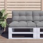 Palettenkissen 2-tlg. Grau Stoff Palettenkissen 2-tlg. Grau Stoff