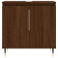 vidaXL Badschrank Braun Eichen-Optik 58x33x60 cm Holzwerkstoff vidaXL Badschrank Braun Eichen-Optik 58x33x60 cm Holzwerkstoff