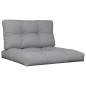Palettenkissen 2-tlg. Grau Stoff Palettenkissen 2-tlg. Grau Stoff