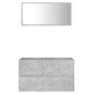 vidaXL 2-tlg. Badmöbel-Set Betongrau Holzwerkstoff vidaXL 2-tlg. Badmöbel-Set Betongrau Holzwerkstoff