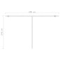 vidaXL Standmarkise Manuell Einziehbar 450x300 cm Orange/Braun vidaXL Standmarkise Manuell Einziehbar 450x300 cm Orange/Braun