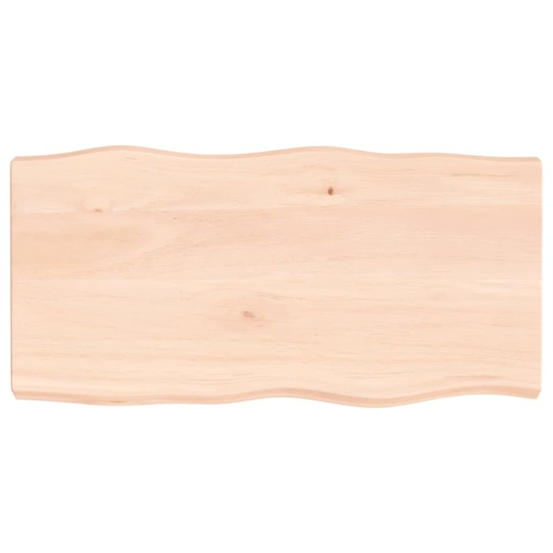 vidaXL Tischplatte 80x40x6 cm Massivholz Eiche Unbehandelt Baumkante vidaXL Tischplatte 80x40x6 cm Massivholz Eiche Unbehandelt Baumkante