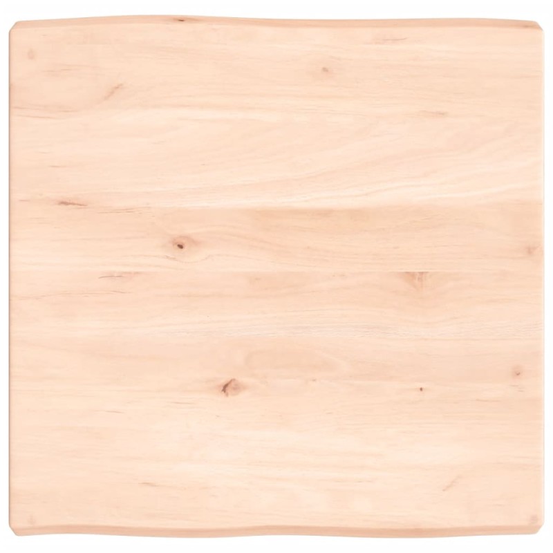 vidaXL Tischplatte 60x60x6 cm Massivholz Eiche Unbehandelt Baumkante vidaXL Tischplatte 60x60x6 cm Massivholz Eiche Unbehandelt Baumkante