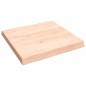 vidaXL Tischplatte 60x60x6 cm Massivholz Eiche Unbehandelt Baumkante vidaXL Tischplatte 60x60x6 cm Massivholz Eiche Unbehandelt Baumkante