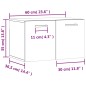 vidaXL Wandschrank Räuchereiche 60x36,5x35 cm Holzwerkstoff vidaXL Wandschrank Räuchereiche 60x36,5x35 cm Holzwerkstoff