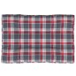 Palettenkissen Rot Karomuster 120x80x12 cm Stoff Palettenkissen Rot Karomuster 120x80x12 cm Stoff