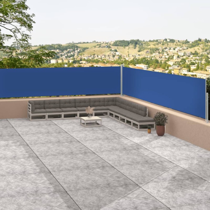 vidaXL Seitenmarkise Ausziehbar Blau 117x1200 cm vidaXL Seitenmarkise Ausziehbar Blau 117x1200 cm
