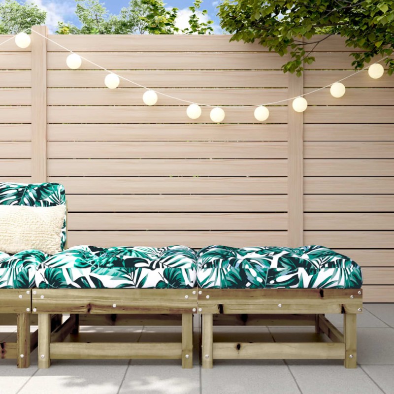 vidaXL Gartenhocker mit Kissen 2 Stk. Kiefernholz Imprägniert vidaXL Gartenhocker mit Kissen 2 Stk. Kiefernholz Imprägniert