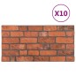 vidaXL 3D-Wandpaneele 10 Stk. Terrakottarot Backstein-Optik EPS vidaXL 3D-Wandpaneele 10 Stk. Terrakottarot Backstein-Optik EPS