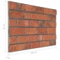 vidaXL 3D-Wandpaneele 10 Stk. Terrakottarot Backstein-Optik EPS vidaXL 3D-Wandpaneele 10 Stk. Terrakottarot Backstein-Optik EPS