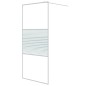 vidaXL Duschwand für Begehbare Dusche Weiß 90x195 cm ESG-Klarglas vidaXL Duschwand für Begehbare Dusche Weiß 90x195 cm ESG-Klarglas