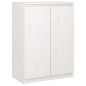 vidaXL Sideboard Weiß 60x36x84 cm Massivholz Kiefer vidaXL Sideboard Weiß 60x36x84 cm Massivholz Kiefer