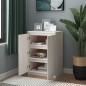 vidaXL Sideboard Weiß 60x36x84 cm Massivholz Kiefer vidaXL Sideboard Weiß 60x36x84 cm Massivholz Kiefer