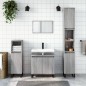 vidaXL Badschrank Grau Sonoma 58x33x60 cm Holzwerkstoff vidaXL Badschrank Grau Sonoma 58x33x60 cm Holzwerkstoff