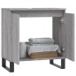 vidaXL Badschrank Grau Sonoma 58x33x60 cm Holzwerkstoff vidaXL Badschrank Grau Sonoma 58x33x60 cm Holzwerkstoff