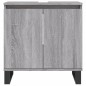 vidaXL Badschrank Grau Sonoma 58x33x60 cm Holzwerkstoff vidaXL Badschrank Grau Sonoma 58x33x60 cm Holzwerkstoff