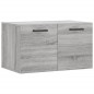 vidaXL Wandschrank Grau Sonoma 60x36,5x35 cm Holzwerkstoff vidaXL Wandschrank Grau Sonoma 60x36,5x35 cm Holzwerkstoff