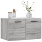 vidaXL Wandschrank Grau Sonoma 60x36,5x35 cm Holzwerkstoff vidaXL Wandschrank Grau Sonoma 60x36,5x35 cm Holzwerkstoff