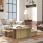 vidaXL Couchtische 2 Stk. Sonoma-Eiche 111,5x50x33 cm Holzwerkstoff vidaXL Couchtische 2 Stk. Sonoma-Eiche 111,5x50x33 cm Holzwerkstoff