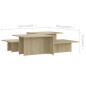 vidaXL Couchtische 2 Stk. Sonoma-Eiche 111,5x50x33 cm Holzwerkstoff vidaXL Couchtische 2 Stk. Sonoma-Eiche 111,5x50x33 cm Holzwerkstoff