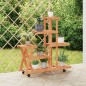 vidaXL Blumenständer mit Rollen 95x25x101 cm Massivholz Tanne vidaXL Blumenständer mit Rollen 95x25x101 cm Massivholz Tanne