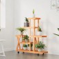 vidaXL Blumenständer mit Rollen 95x25x101 cm Massivholz Tanne vidaXL Blumenständer mit Rollen 95x25x101 cm Massivholz Tanne