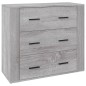 vidaXL Sideboard Grau Sonoma 80x33x70 cm Holzwerkstoff vidaXL Sideboard Grau Sonoma 80x33x70 cm Holzwerkstoff