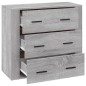 vidaXL Sideboard Grau Sonoma 80x33x70 cm Holzwerkstoff vidaXL Sideboard Grau Sonoma 80x33x70 cm Holzwerkstoff