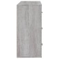 vidaXL Sideboard Grau Sonoma 80x33x70 cm Holzwerkstoff vidaXL Sideboard Grau Sonoma 80x33x70 cm Holzwerkstoff
