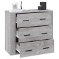vidaXL Sideboard Grau Sonoma 80x33x70 cm Holzwerkstoff vidaXL Sideboard Grau Sonoma 80x33x70 cm Holzwerkstoff