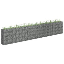  vidaXL Gabionen-Hochbeet Verzinkter Stahl 450×30×90 cm