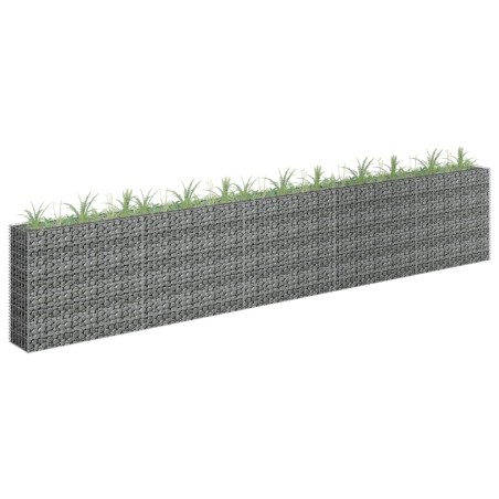  vidaXL Gabionen-Hochbeet Verzinkter Stahl 450×30×90 cm