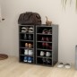 vidaXL Schuhschränke 2 Stk. Hochglanz-Grau 31,5x35x70 cm Holzwerkstoff vidaXL Schuhschränke 2 Stk. Hochglanz-Grau 31,5x35x70 cm Holzwerkstoff